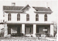 The Crawford Home that was demolished to make room for the College Hill Library and Pleasant Hill Academy